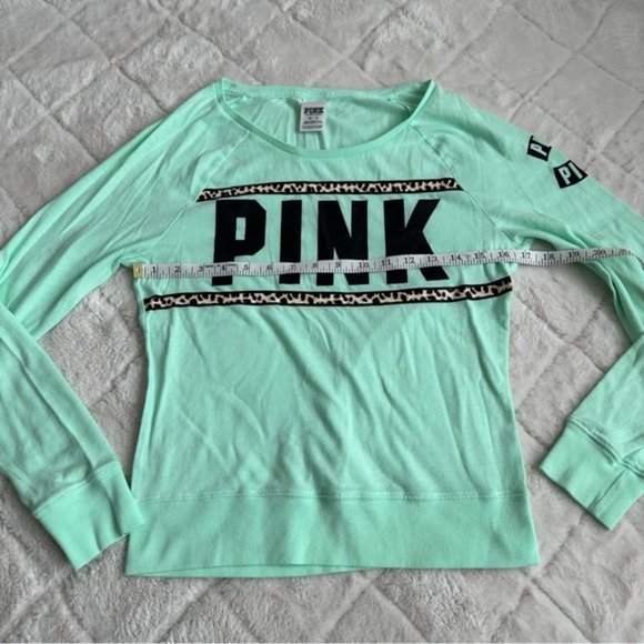 Victoria's Secret PINK | Pastel Cheetah Print Long Sleeve Tee | Size Extra Small - Picture 8 of 9